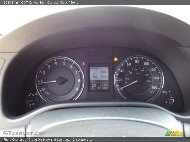 Obsidian Black / Stone 2010 Infiniti G 37 Convertible