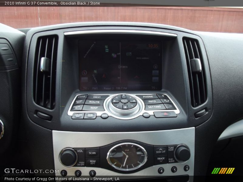 Obsidian Black / Stone 2010 Infiniti G 37 Convertible
