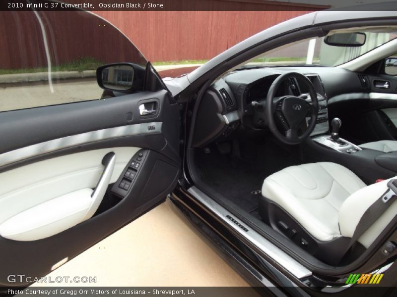 Obsidian Black / Stone 2010 Infiniti G 37 Convertible