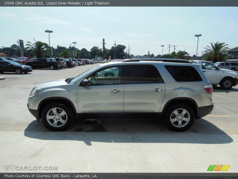 Liquid Silver Metallic / Light Titanium 2008 GMC Acadia SLE