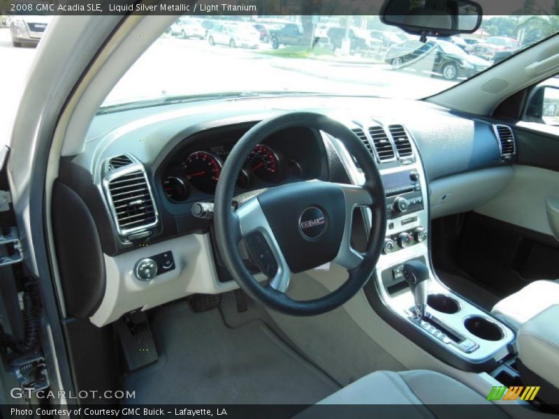 Liquid Silver Metallic / Light Titanium 2008 GMC Acadia SLE
