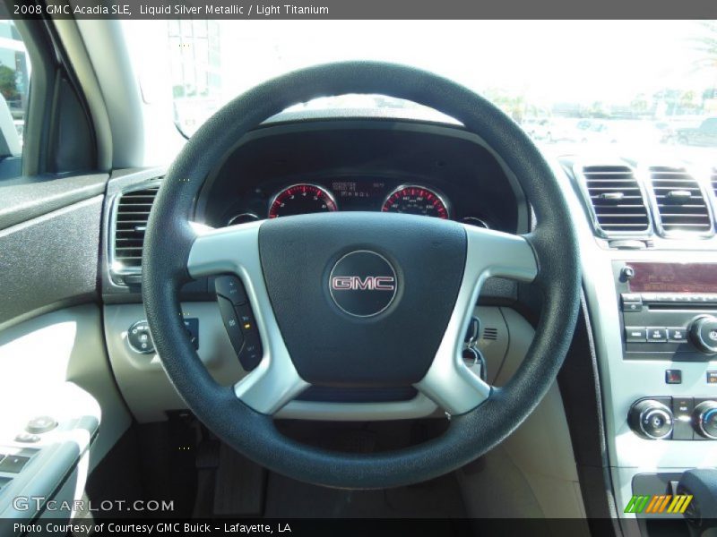 Liquid Silver Metallic / Light Titanium 2008 GMC Acadia SLE