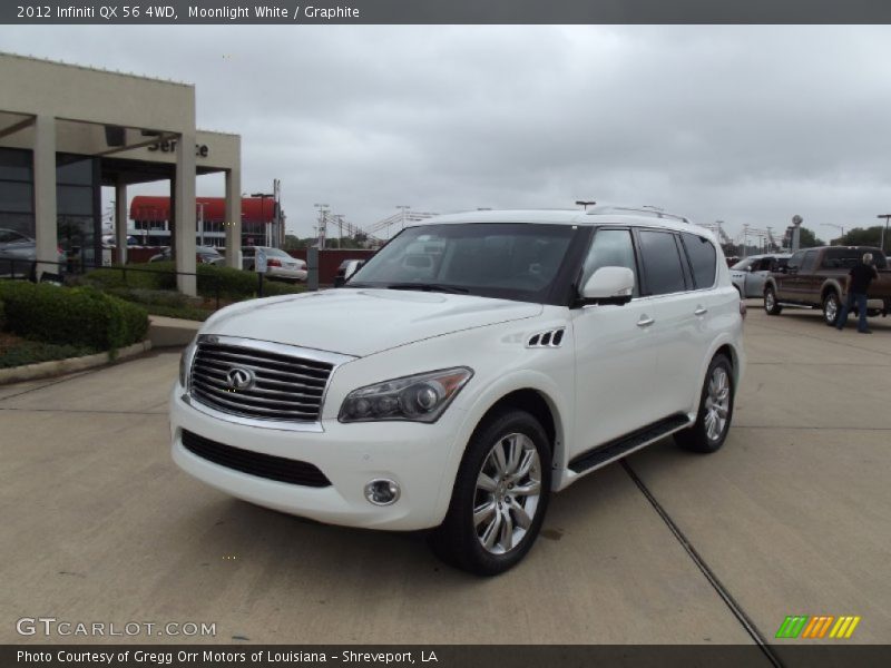 Moonlight White / Graphite 2012 Infiniti QX 56 4WD