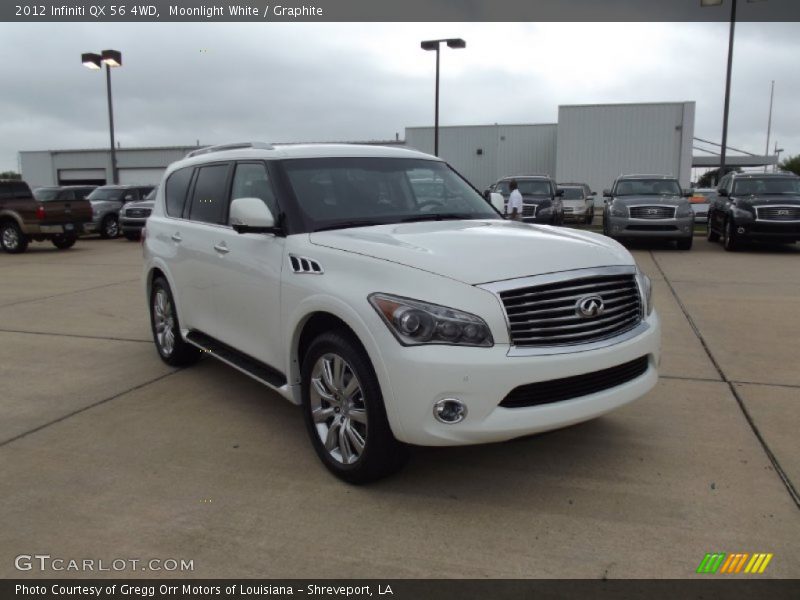 Moonlight White / Graphite 2012 Infiniti QX 56 4WD