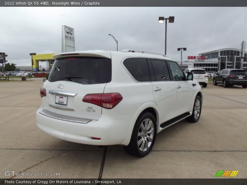 Moonlight White / Graphite 2012 Infiniti QX 56 4WD