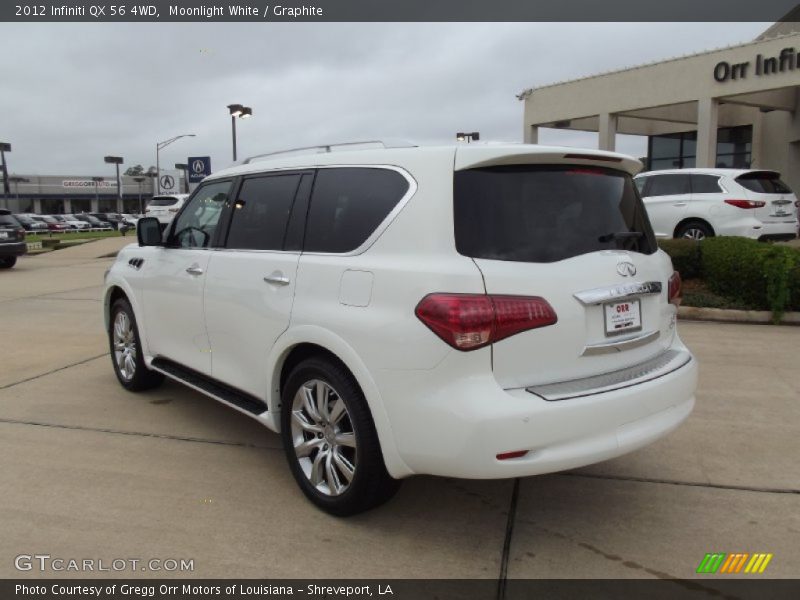 Moonlight White / Graphite 2012 Infiniti QX 56 4WD