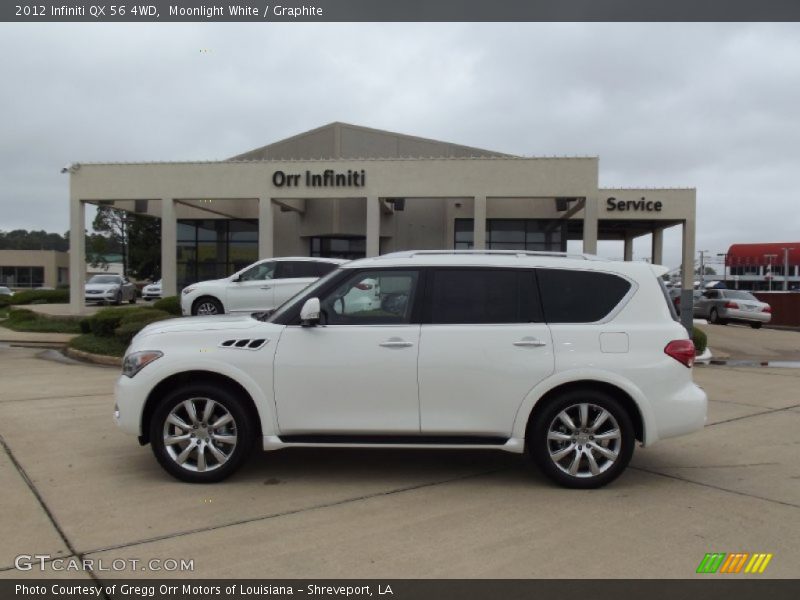 Moonlight White / Graphite 2012 Infiniti QX 56 4WD