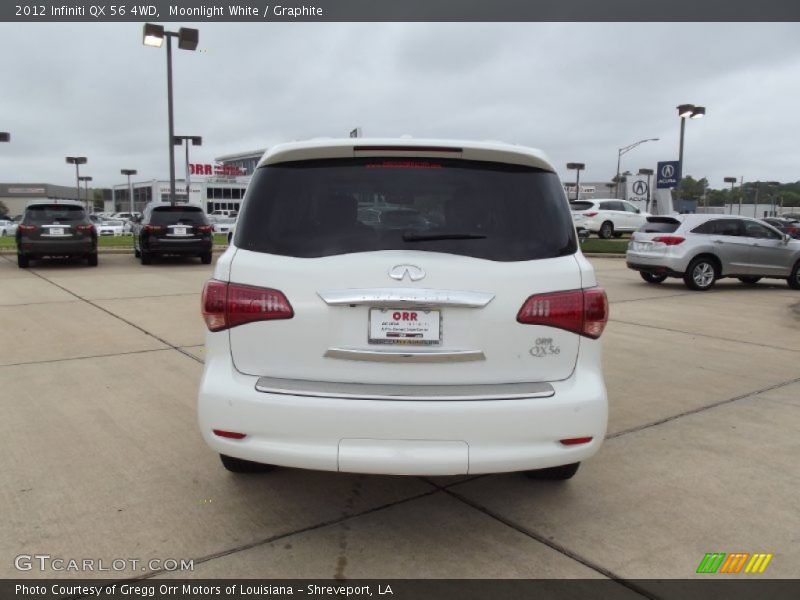 Moonlight White / Graphite 2012 Infiniti QX 56 4WD