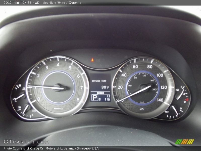 Moonlight White / Graphite 2012 Infiniti QX 56 4WD
