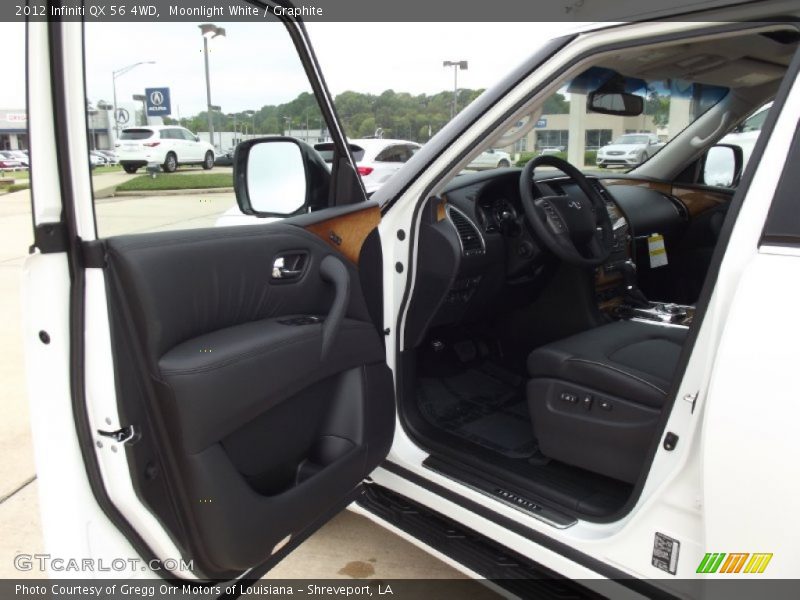 Moonlight White / Graphite 2012 Infiniti QX 56 4WD