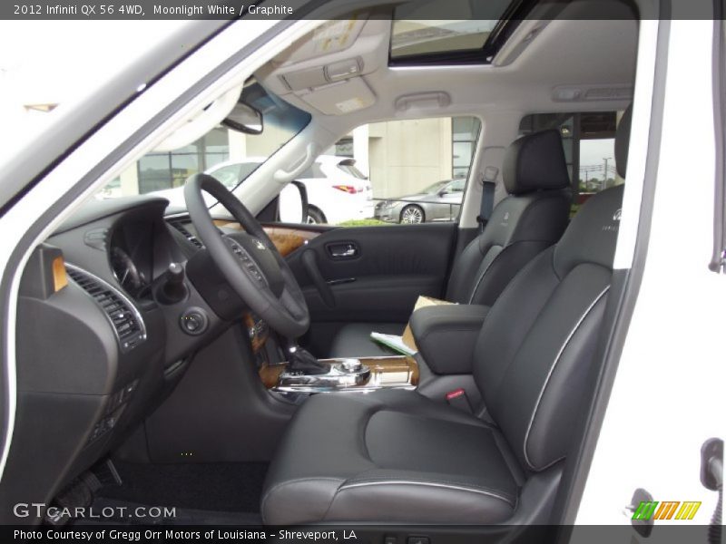 Moonlight White / Graphite 2012 Infiniti QX 56 4WD