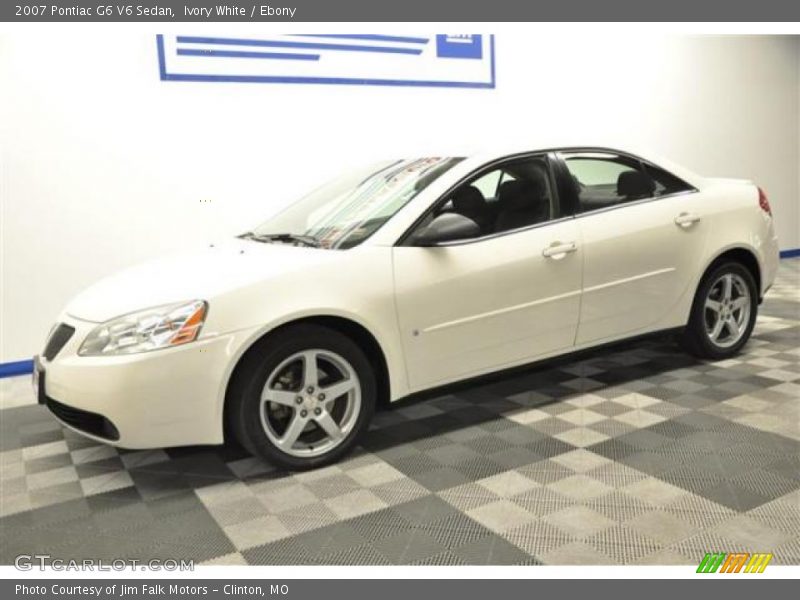 Ivory White / Ebony 2007 Pontiac G6 V6 Sedan