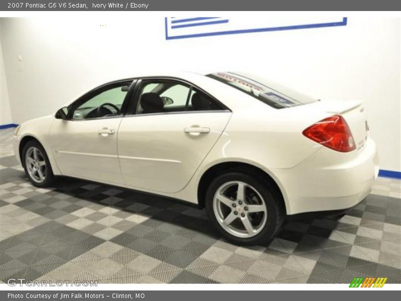 Ivory White / Ebony 2007 Pontiac G6 V6 Sedan