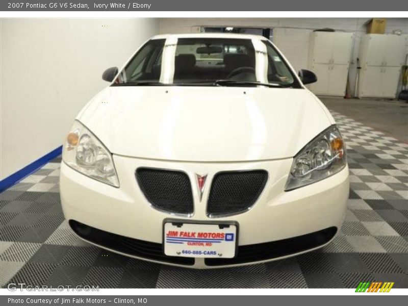 Ivory White / Ebony 2007 Pontiac G6 V6 Sedan