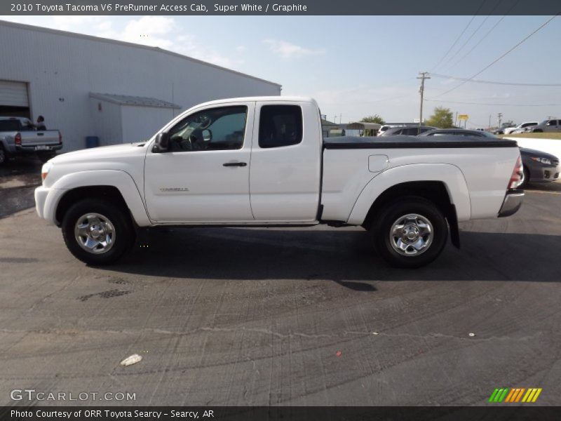 Super White / Graphite 2010 Toyota Tacoma V6 PreRunner Access Cab