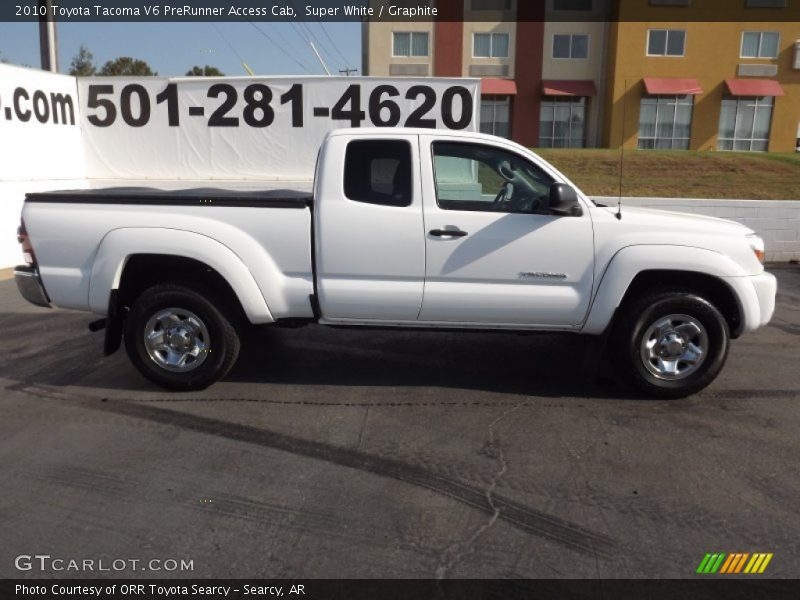 Super White / Graphite 2010 Toyota Tacoma V6 PreRunner Access Cab