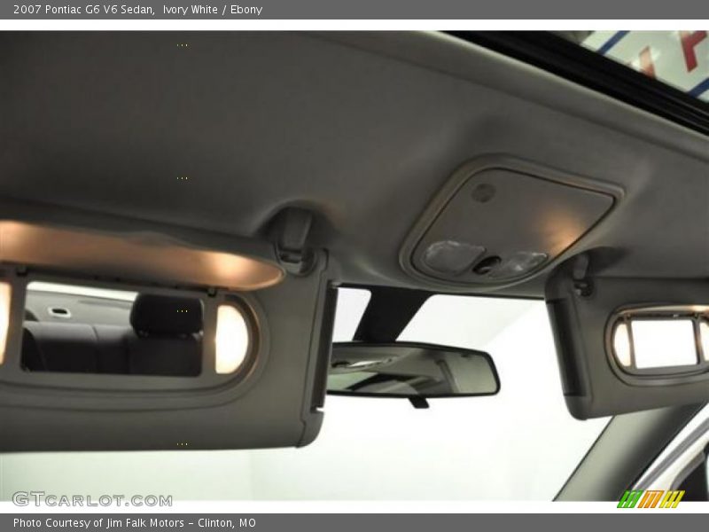 Ivory White / Ebony 2007 Pontiac G6 V6 Sedan