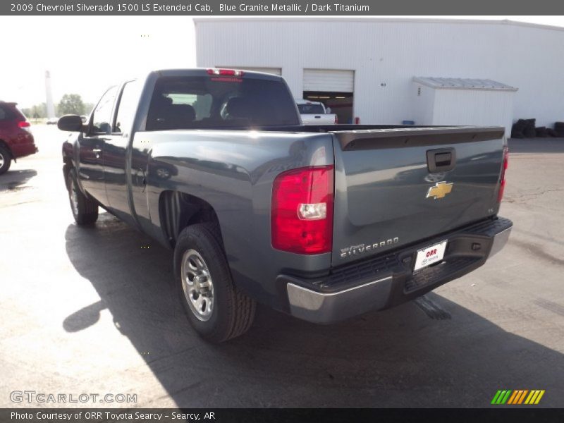 Blue Granite Metallic / Dark Titanium 2009 Chevrolet Silverado 1500 LS Extended Cab