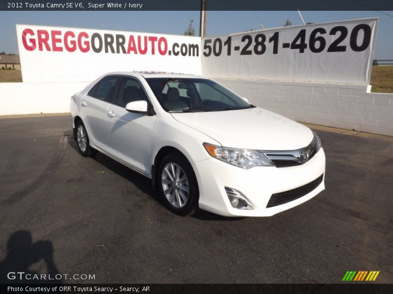 Super White / Ivory 2012 Toyota Camry SE V6