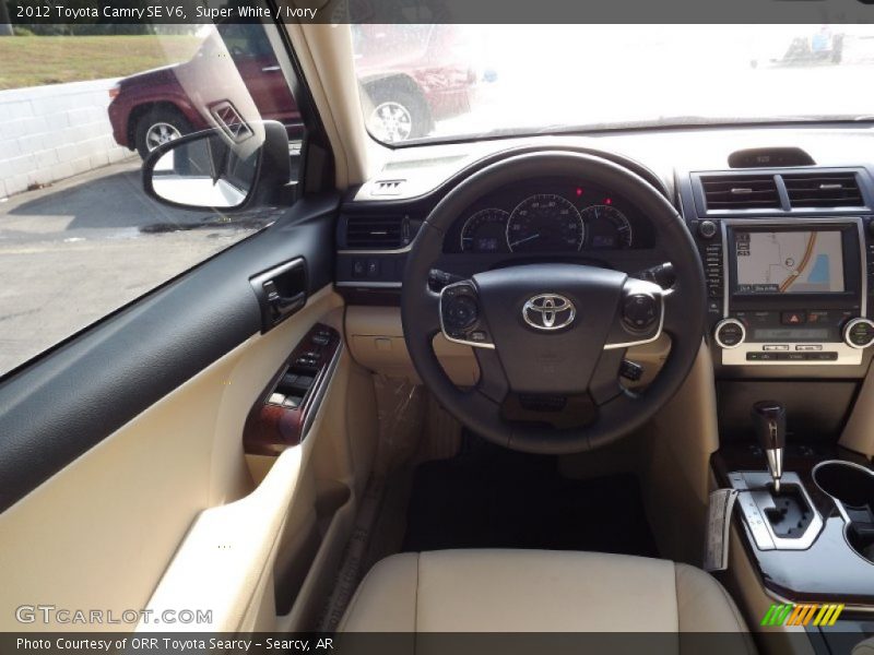 Super White / Ivory 2012 Toyota Camry SE V6