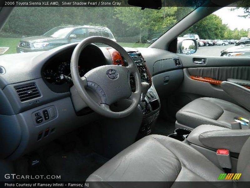 Silver Shadow Pearl / Stone Gray 2006 Toyota Sienna XLE AWD