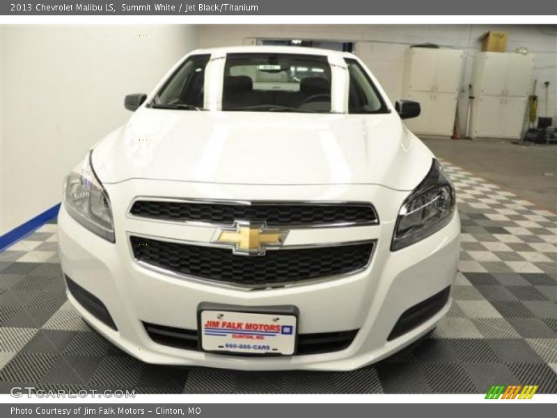 Summit White / Jet Black/Titanium 2013 Chevrolet Malibu LS