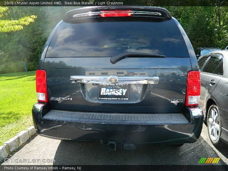 Steel Blue Metallic / Light Graystone 2008 Chrysler Aspen Limited 4WD