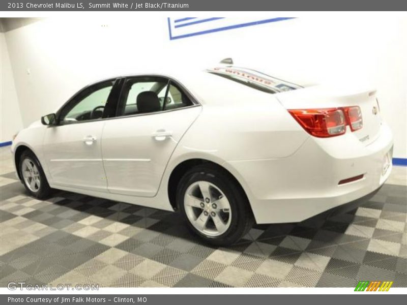 Summit White / Jet Black/Titanium 2013 Chevrolet Malibu LS
