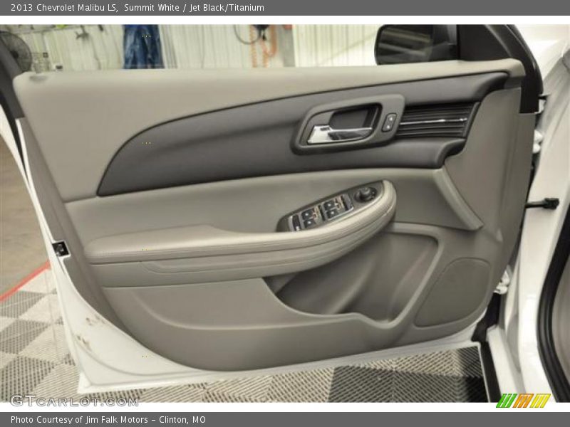 Summit White / Jet Black/Titanium 2013 Chevrolet Malibu LS