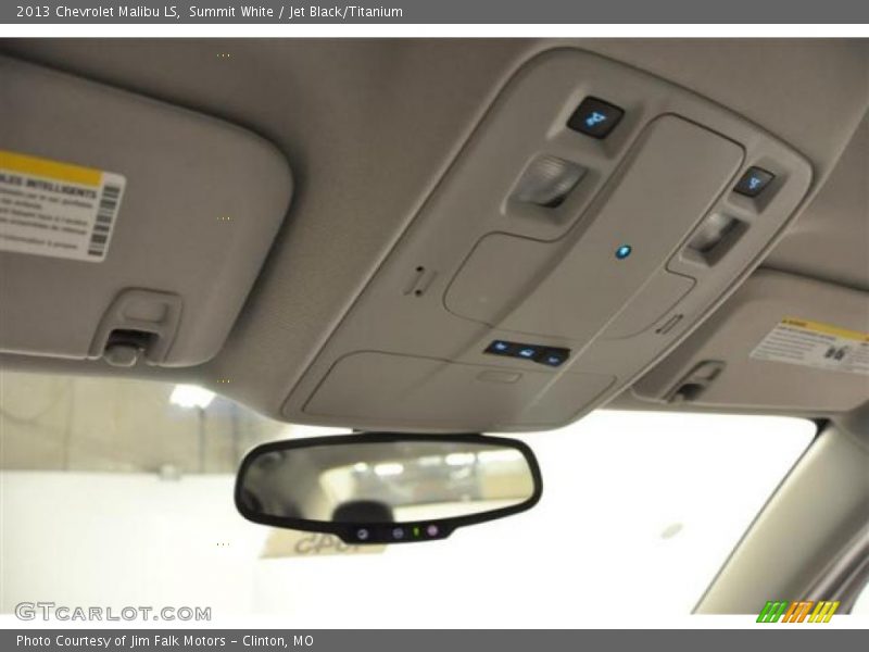 Summit White / Jet Black/Titanium 2013 Chevrolet Malibu LS