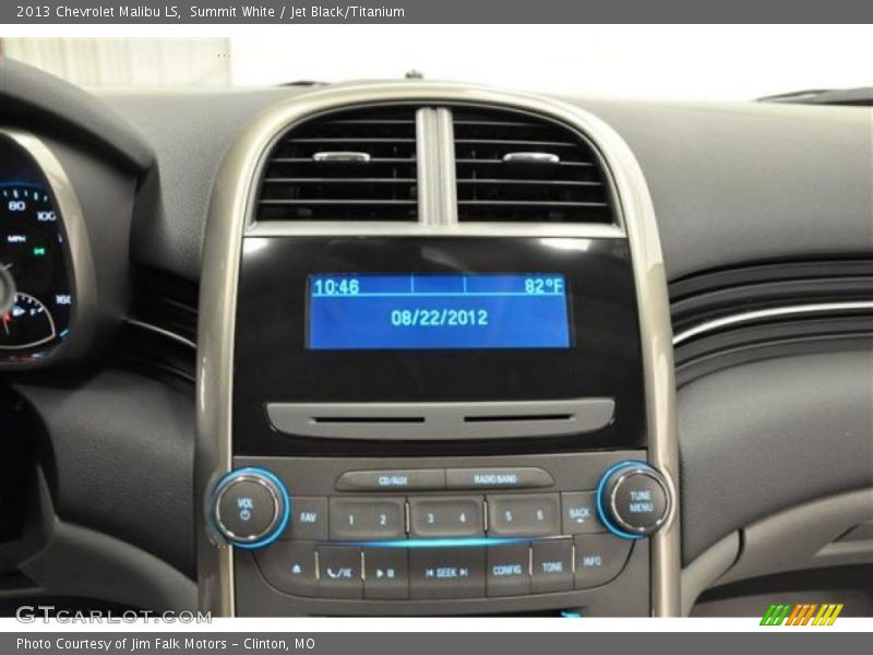 Summit White / Jet Black/Titanium 2013 Chevrolet Malibu LS
