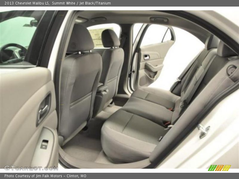 Summit White / Jet Black/Titanium 2013 Chevrolet Malibu LS