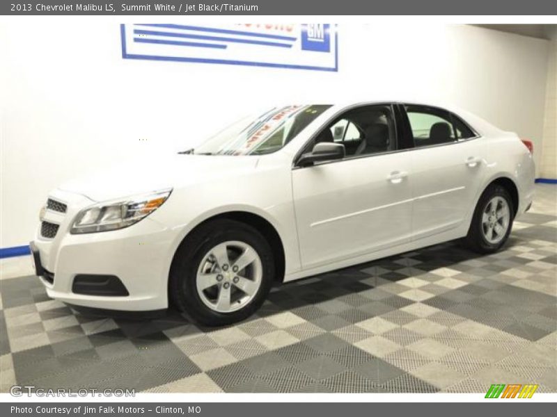 Summit White / Jet Black/Titanium 2013 Chevrolet Malibu LS