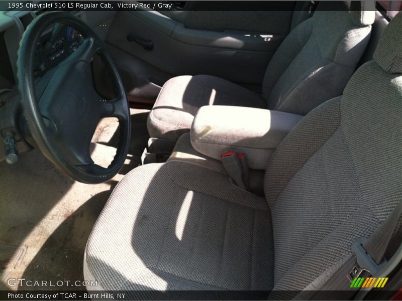 Victory Red / Gray 1995 Chevrolet S10 LS Regular Cab