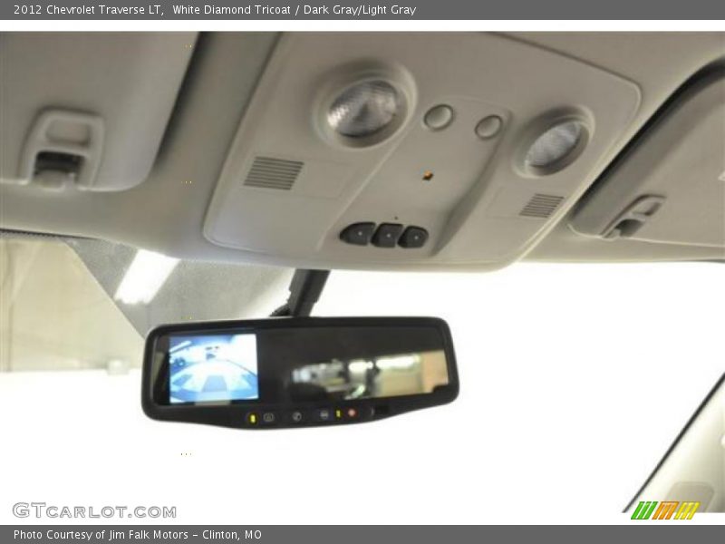 White Diamond Tricoat / Dark Gray/Light Gray 2012 Chevrolet Traverse LT