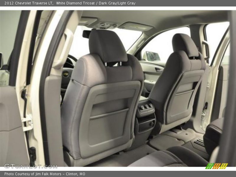 White Diamond Tricoat / Dark Gray/Light Gray 2012 Chevrolet Traverse LT