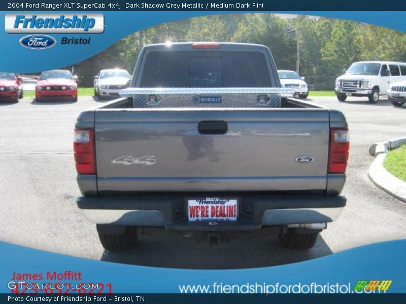 Dark Shadow Grey Metallic / Medium Dark Flint 2004 Ford Ranger XLT SuperCab 4x4