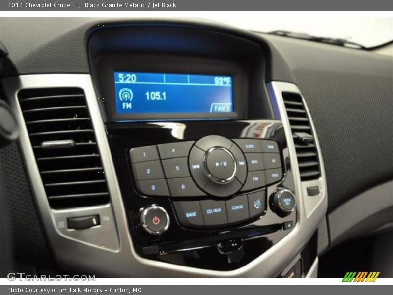 Black Granite Metallic / Jet Black 2012 Chevrolet Cruze LT