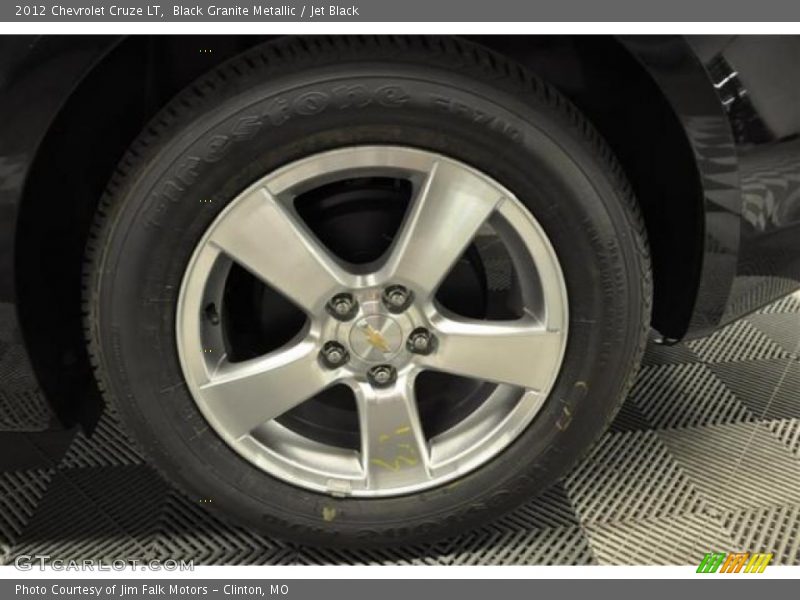 Black Granite Metallic / Jet Black 2012 Chevrolet Cruze LT
