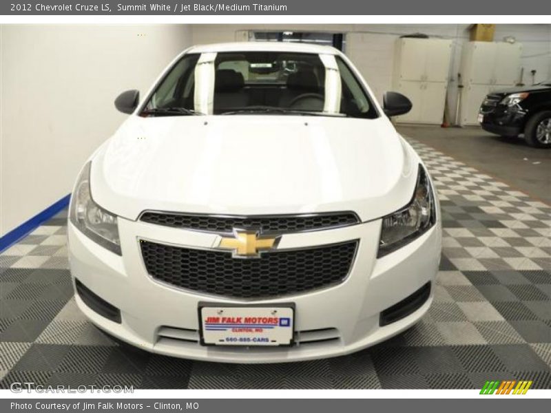 Summit White / Jet Black/Medium Titanium 2012 Chevrolet Cruze LS
