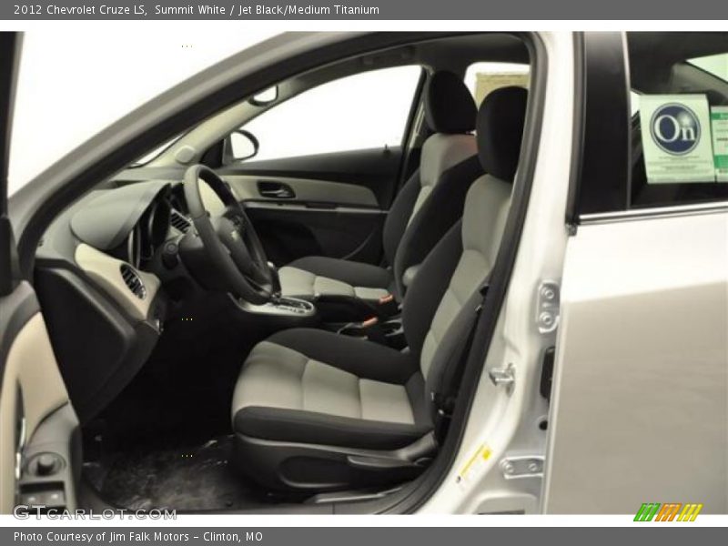 Summit White / Jet Black/Medium Titanium 2012 Chevrolet Cruze LS