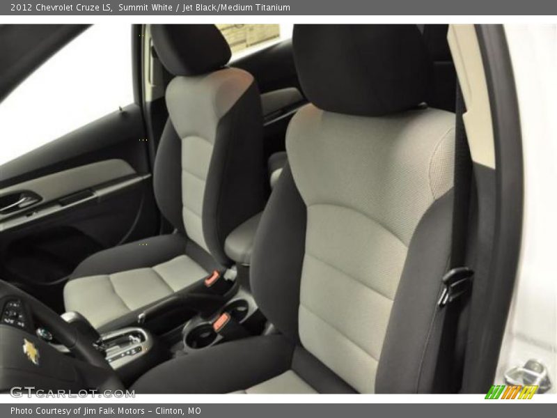 Summit White / Jet Black/Medium Titanium 2012 Chevrolet Cruze LS