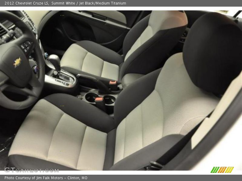 Summit White / Jet Black/Medium Titanium 2012 Chevrolet Cruze LS