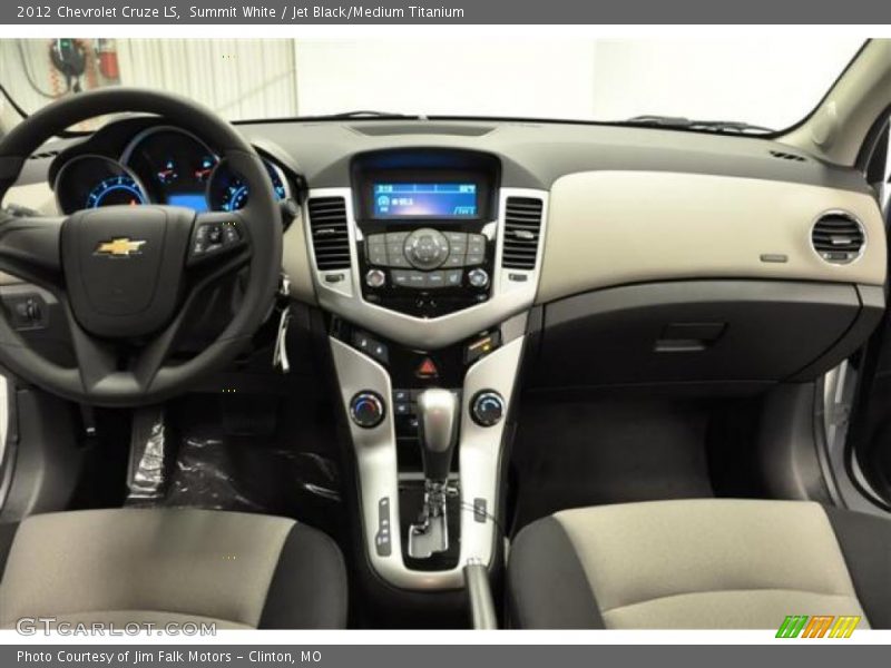 Summit White / Jet Black/Medium Titanium 2012 Chevrolet Cruze LS