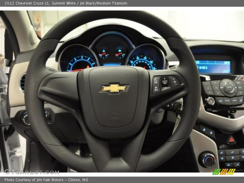 Summit White / Jet Black/Medium Titanium 2012 Chevrolet Cruze LS