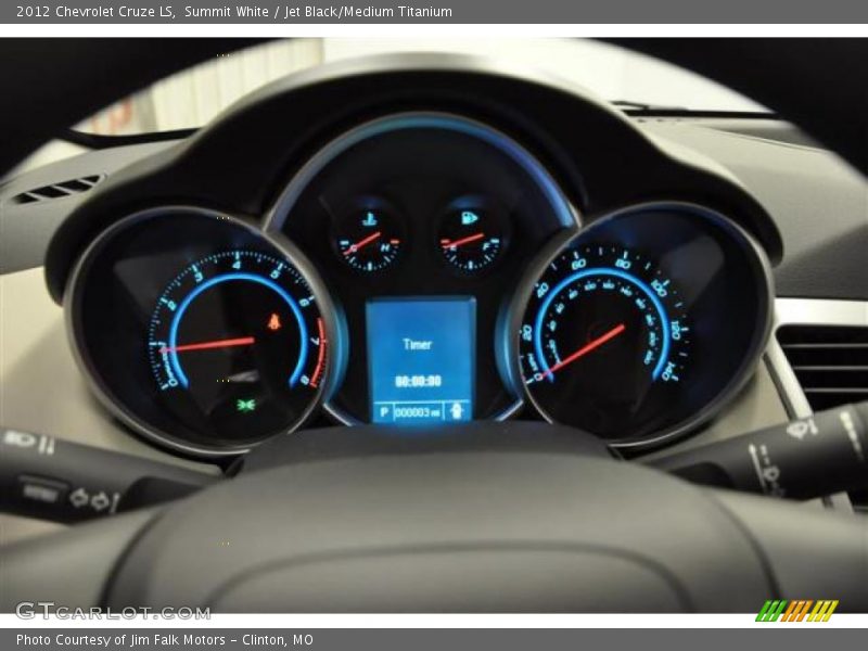 Summit White / Jet Black/Medium Titanium 2012 Chevrolet Cruze LS