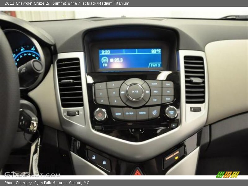 Summit White / Jet Black/Medium Titanium 2012 Chevrolet Cruze LS