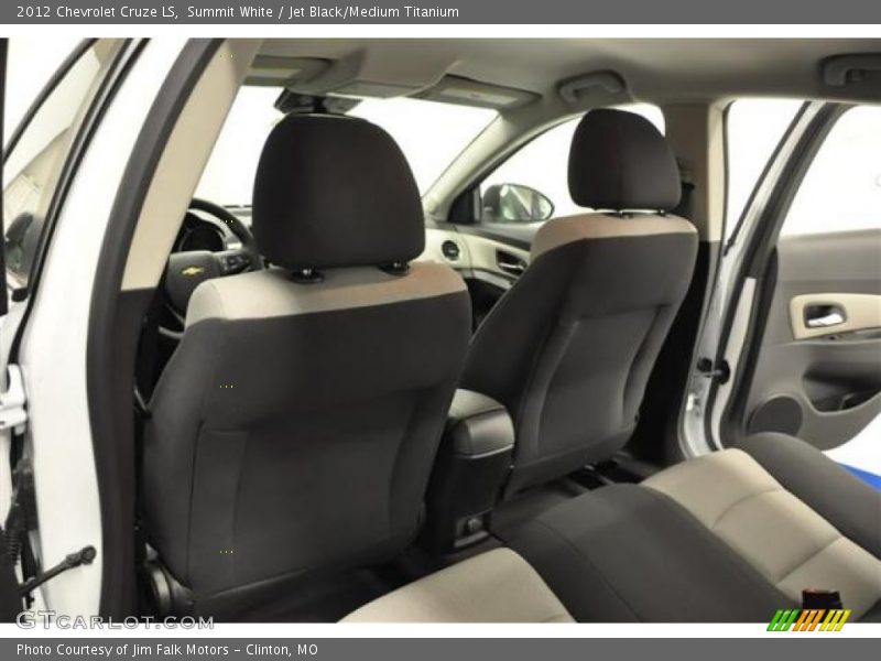 Summit White / Jet Black/Medium Titanium 2012 Chevrolet Cruze LS