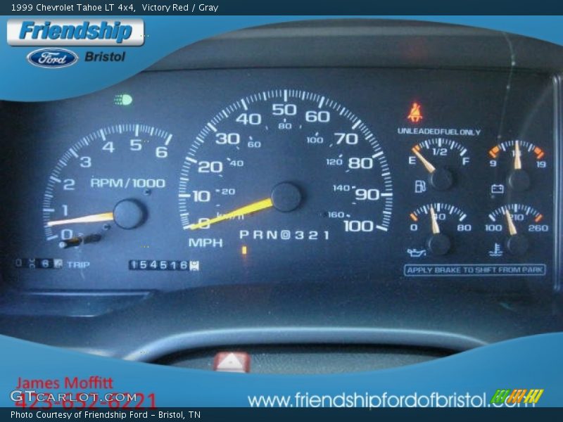 Victory Red / Gray 1999 Chevrolet Tahoe LT 4x4