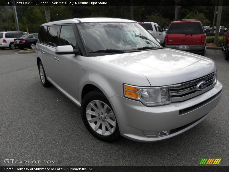 Ingot Silver Metallic / Medium Light Stone 2012 Ford Flex SEL